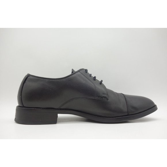 Cole Haan Black Leather Cap Toe Lace Up Oxfords Shoes Men\'s 9.5 W main image 5